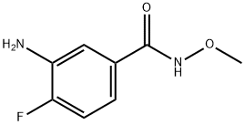 3-AMINO-4-FLUORO-N-METHOXYBENZAMIDE Structure
