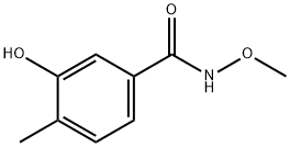 3-HYDROXY-N-METHOXY-4-METHYLBENZAMIDE Struktur