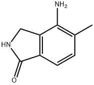 1H-Isoindol-1-one,  4-amino-2,3-dihydro-5-methyl- Structure
