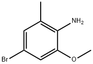 4-溴-2-甲基-6-甲氧基苯胺, 348169-39-1, 结构式