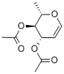 3,4-ジ-O-アセチル-6-デオキシ-L-グルカール 化学構造式