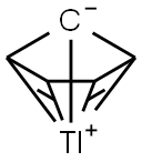 环戊二烯铊, 34822-90-7, 结构式