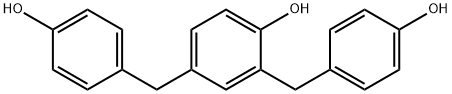 2,4-bis(4-hydroxybenzyl)phenol 结构式