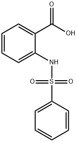 2-BENZENESULFONYLAMINO-BENZOIC ACID 化学構造式