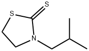 3-异丁基-2-噻唑烷硫酮,3484-98-8,结构式