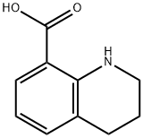 1,2,3,4-テトラヒドロ-8-キノリンカルボン酸 化学構造式