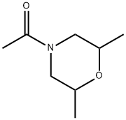 Morpholine, 4-acetyl-2,6-dimethyl- (9CI) Structure