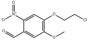4-(2-Chloroethoxy)-5-methoxy-2-nitrobenzaldehyde Struktur