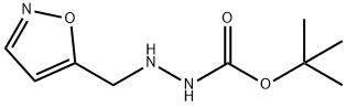 Hydrazinecarboxylic acid, 2-(5-isoxazolylmethyl)-, 1,1-dimethylethyl ester (9CI) 结构式