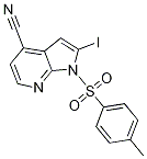 1H-Pyrrolo[2,3-b]pyridine-4-carbonitrile, 2-iodo-1-[(4-Methylphenyl)sulfonyl]-,348639-79-2,结构式