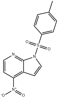 1-[(4-甲基苯基)磺酰基]-4-硝基-1H-吡咯并[2,3-B]吡啶,348640-03-9,结构式