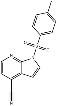 1H-Pyrrolo[2,3-b]pyridine-4-carbonitrile, 1-[(4-methylphenyl)sulfonyl]- Struktur