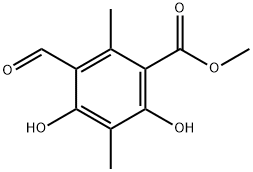 3-Formyl-4,6-dihydroxy-2,5-dimethylbenzoic acid methyl ester Structure