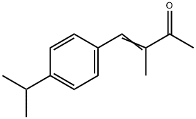 4-[4-(isopropyl)phenyl]-3-methylbut-3-en-2-one ,3488-53-7,结构式