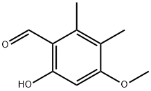 6-HYDROXY-4-METHOXY-2,3-DIMETHYLBENZALDEHYDE Structure