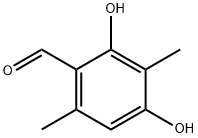 2,4-Dihydroxy-3,6-dimethylbenzaldehyde Struktur