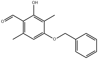 2-Hydroxy-3,6-dimethyl-4-(phenylmethoxy)benzaldehyde 结构式