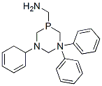 Hexahydro-N,1,3-triphenyl-1,3,5-diazaphosphorine-5-methanamine Struktur