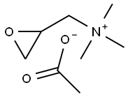 (2,3-epoxypropyl)trimethylammonium acetate Structure