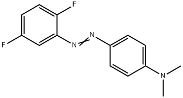 p-[(2,5-Difluorophenyl)azo]-N,N-dimethylaniline 结构式