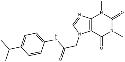 2-(1,3-DIMETHYL-2,6-DIOXO-1,2,3,6-TETRAHYDRO-7H-PURIN-7-YL)-N-(4-ISOPROPYLPHENYL)ACETAMIDE