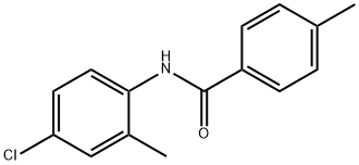 N-(4-クロロ-2-メチルフェニル)-4-メチルベンズアミド 化学構造式