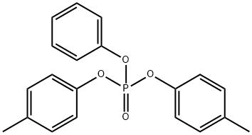 りん酸フェニルビス(4-メチルフェニル) 化学構造式