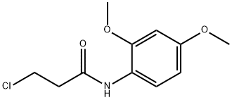 3-chloro-N-(2,4-dimethoxyphenyl)propanamide Structure