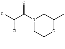 Morpholine, 4-(dichloroacetyl)-2,6-dimethyl- (9CI) 结构式