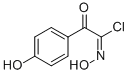N,4-dihydroxy-alpha-oxobenzeneacetimidoyl chloride Struktur