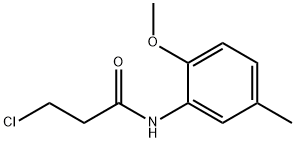 3-氯-N-(2-甲氧基-5-甲基-苯基)丙酰胺, 349122-20-9, 结构式