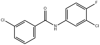 3-Chloro-N-(3-chloro-4-fluorophenyl)benzaMide, 97% Struktur