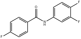 N-(3,4-二氟苯)-4-氟苯甲酰胺 结构式