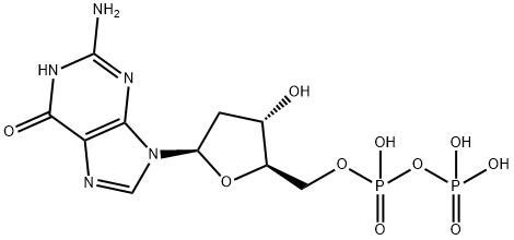 2'-脱氧鸟苷-5'-二磷酸(DGDP) 结构式