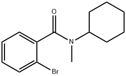 N-环己基-N-甲基-2-溴苯甲酰胺,349395-89-7,结构式