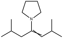 1-(1-Isobutyl-3-methyl-1-butenyl)pyrrolidine Structure