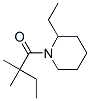 Piperidine, 1-(2,2-dimethyl-1-oxobutyl)-2-ethyl- (9CI) Struktur
