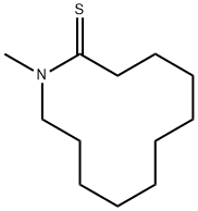 Azacyclododecane-2-thione,  1-methyl- Structure