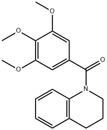 1,2,3,4-Tetrahydro-1-(3,4,5-trimethoxybenzoyl)quinoline Struktur
