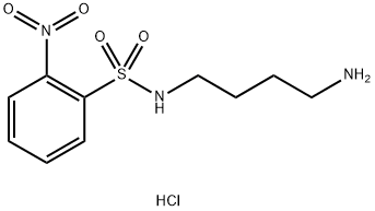 N-(2-NITROBENZENESULFONYL)-1,4-DIAMINOBUTANE HYDROCHLORIDE Structure