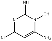 6-AMINO-4-CHLORO-2-IMINO-2H-PYRIMIDIN-1-OL Struktur