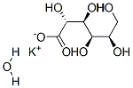 Potassium D-gluconate hydrate Struktur