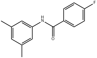 N-(3,5-dimethylphenyl)-4-fluorobenzamide 化学構造式