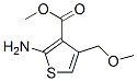 3-Thiophenecarboxylicacid,2-amino-4-(methoxymethyl)-,methylester(9CI) Structure