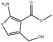 3-Thiophenecarboxylicacid,2-amino-4-(hydroxymethyl)-,methylester(9CI) 化学構造式