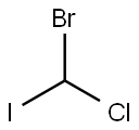 ブロモクロロヨードメタン 化学構造式