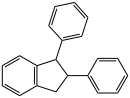 2,3-Dihydro-1,2-diphenyl-1H-indene Structure