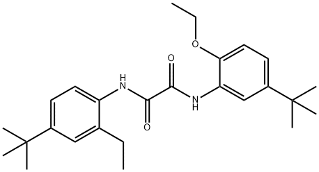 N-[5-(1,1-dimethylethyl)-2-ethoxyphenyl]-N'-[4-(1,1-dimethylethyl)-2-ethylphenyl]oxamide Structure