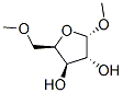 メチル5-O-メチル-α-D-キシロフラノシド 化学構造式