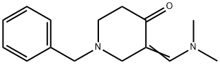 (3E)-1-苄基-3-[(二甲基氨基)亚甲基]哌啶-4-酮, 35024-48-7, 结构式